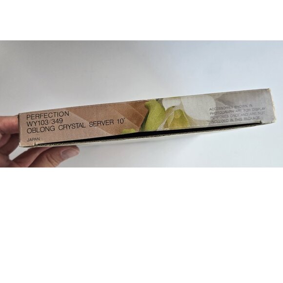 Savoir Vivre Crystal Japan Perfection Crystal Serving Plate 10" - Picture 7 of 7